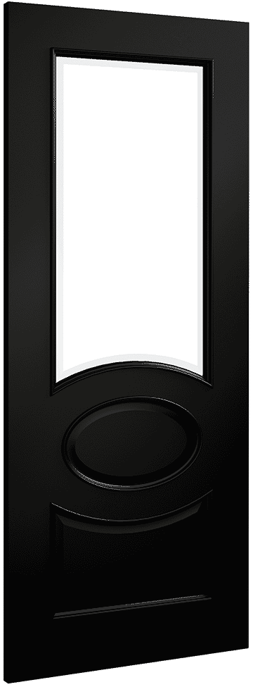 1981x762x35mm (30") Clarendon Black Glazed - Prefinished Internal Doors