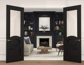 Clarendon Black Glazed - Prefinished Internal Doors