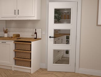 Trinity White Glazed Internal Doors