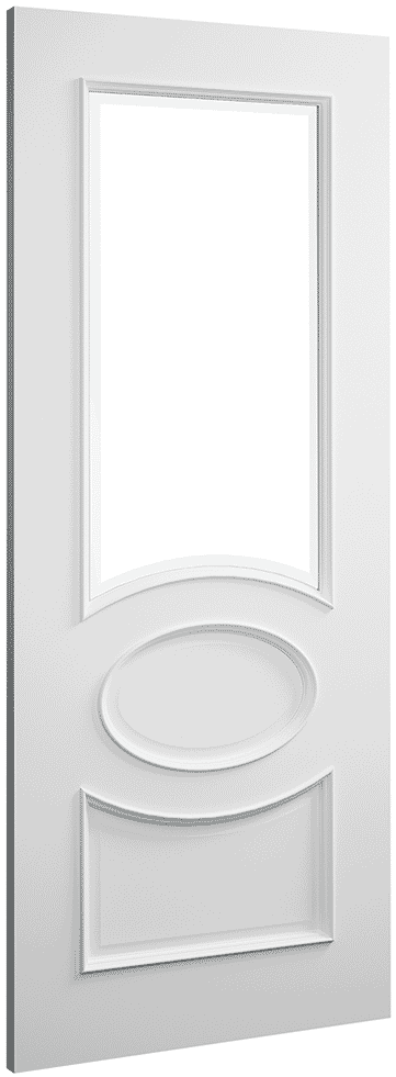 1981x610x35mm (24") Clarendon White Glazed Internal Doors