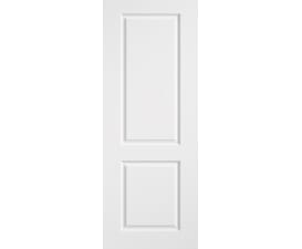 Smooth 2 Panel White Primed Moulded Fire Door