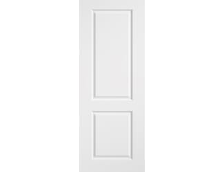 Smooth 2 Panel White Primed Moulded Fire Door