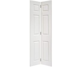 Regency Textured 6 Panel White Primed Moulded Bi-fold Door
