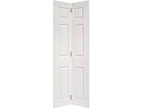 Regency Textured 6 Panel White Primed Moulded Bi-fold Door