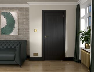 Black Mexicano Smooth - Prefinished Internal Doors