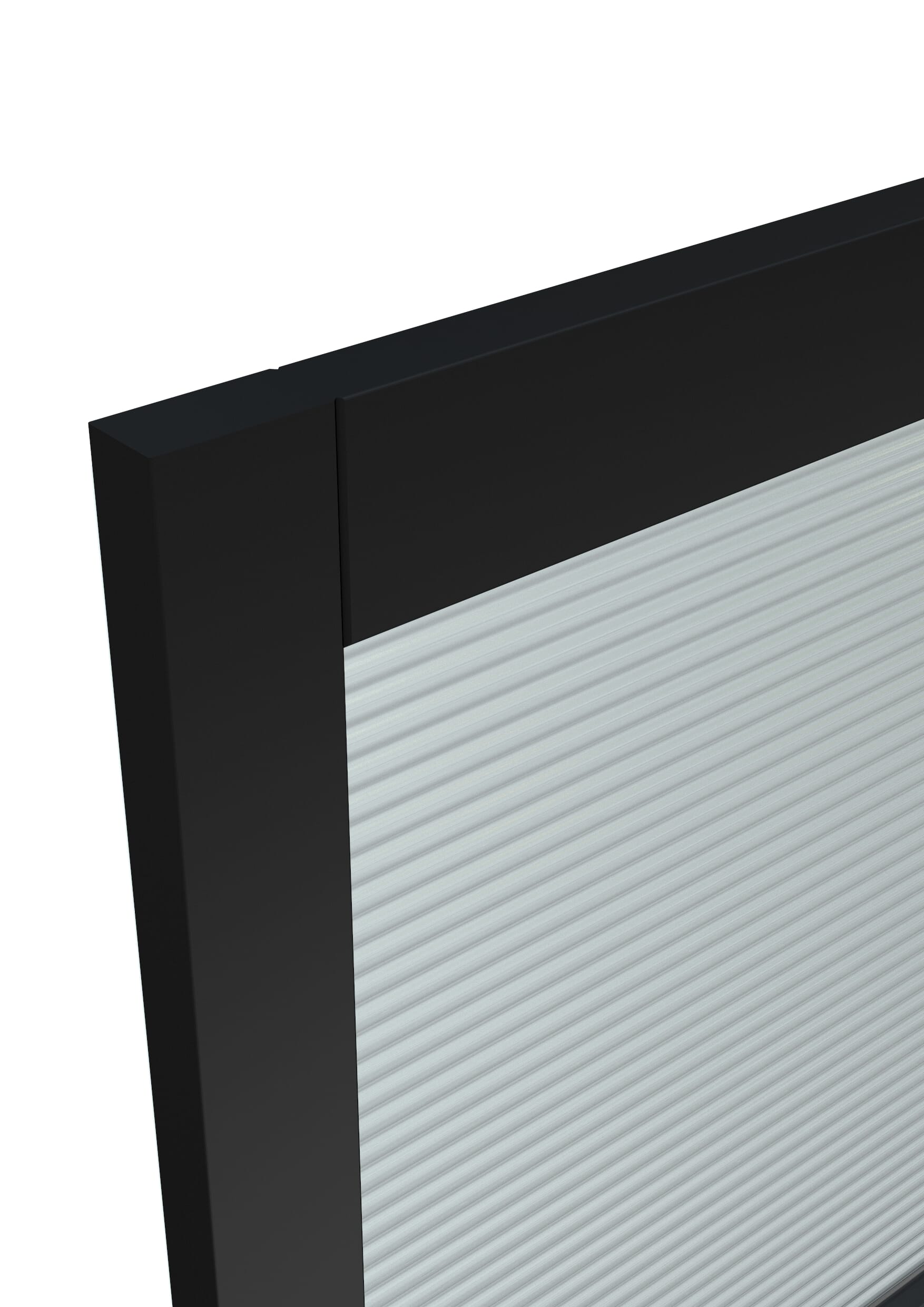 1981x686x35mm (27") Heritage Black Reeded Glazed - Prefinished Internal Doors