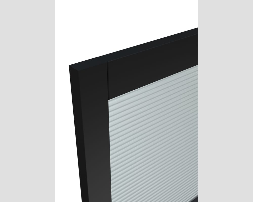 1981x686x35mm (27") Heritage Black Reeded Glazed - Prefinished Internal Doors