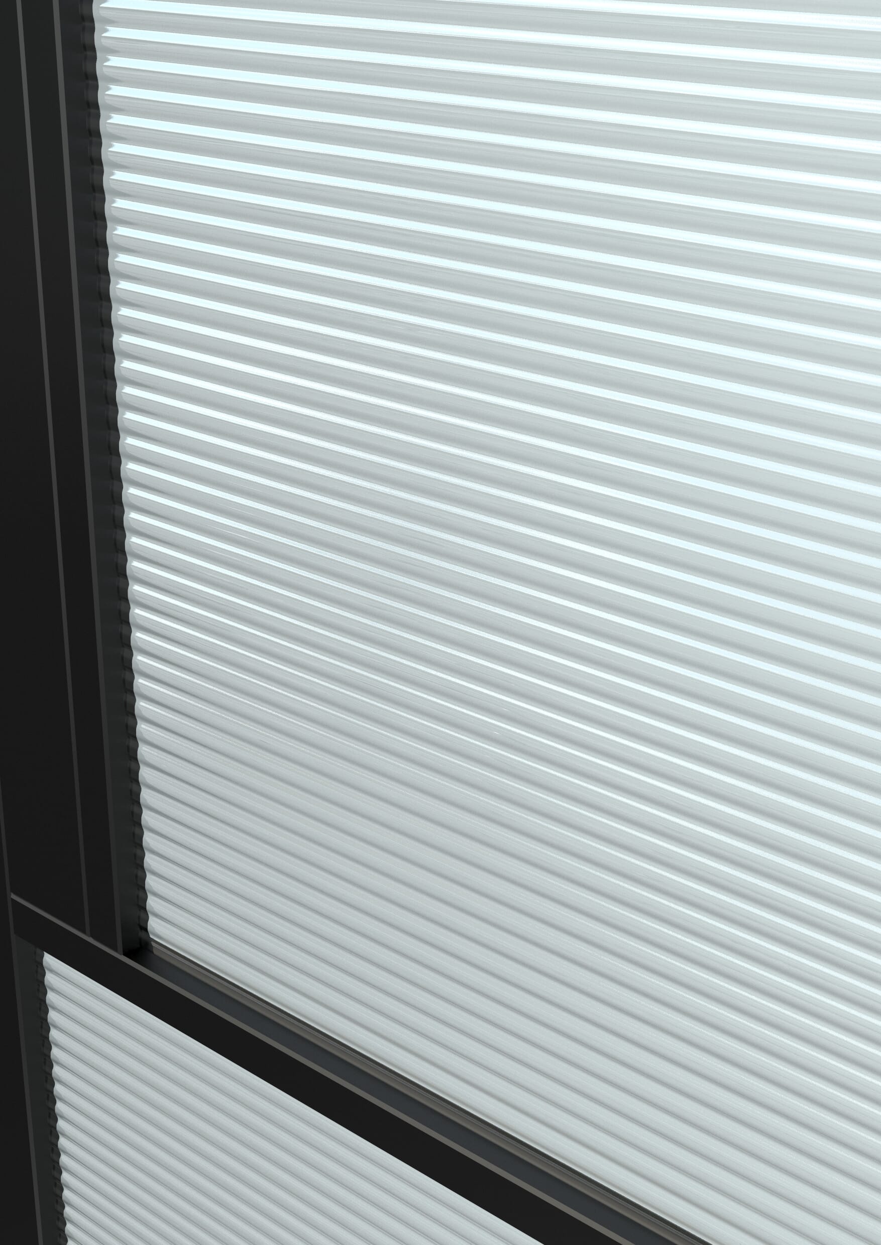 1981x686x35mm (27") Heritage Black Reeded Glazed - Prefinished Internal Doors