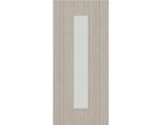 Capri Grey 1L Clear Glass Laminate Internal Doors