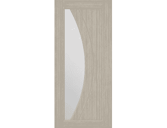 Sorrento Grey Clear Glass Laminate Internal Doors