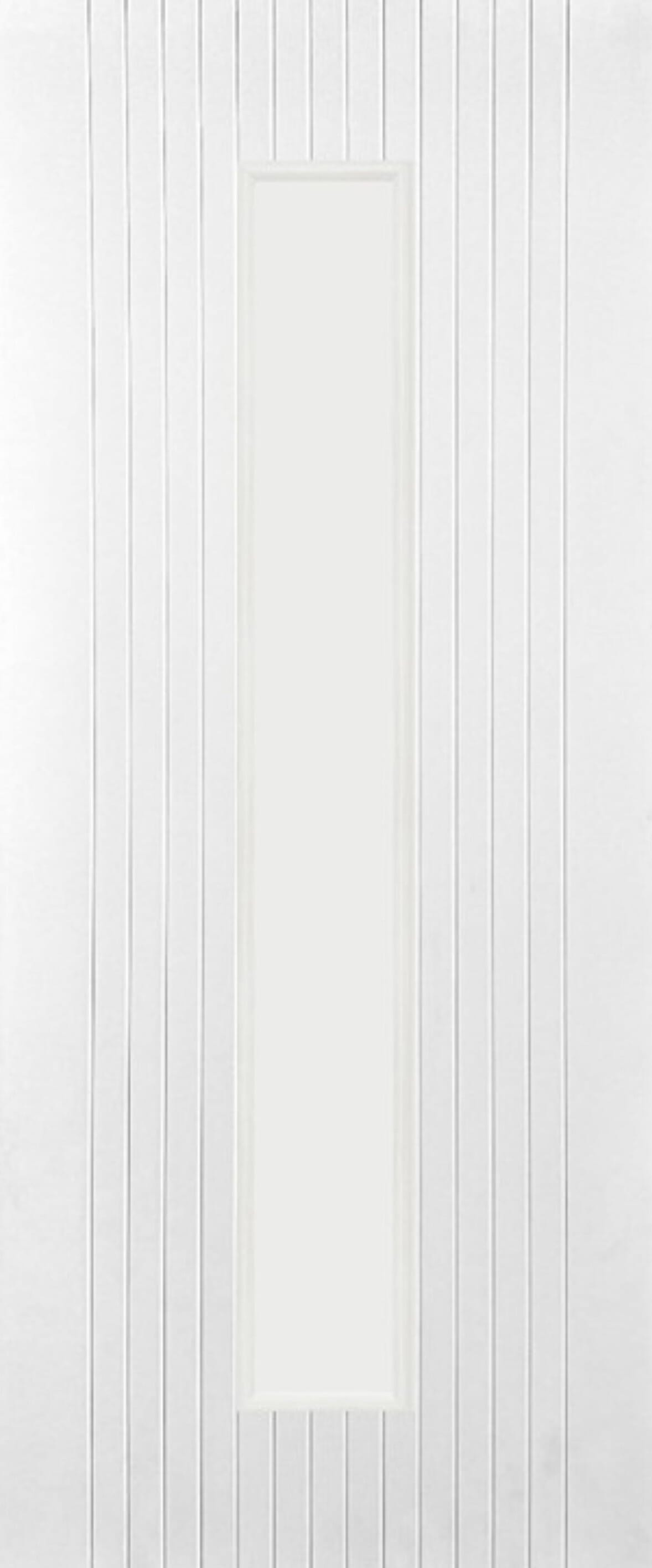 838x1981x35mm (33") Athena White 1L Clear Glass Internal Doors