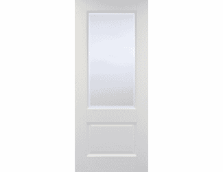 Vermont White Clear Glass Internal Doors