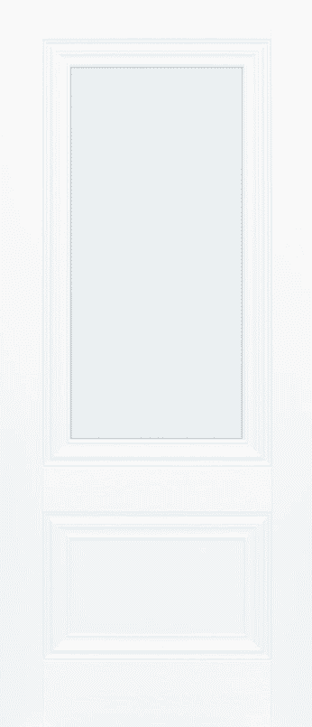 Lyon White Clear Glass Laminate Internal Doors