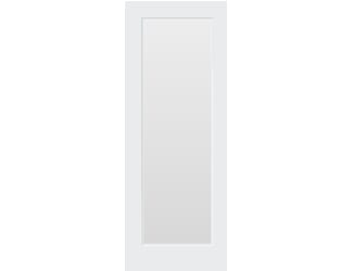 1 Light White Clear Glass Laminate Internal Doors