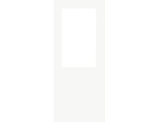 1 Panel 1 Light White Clear Glass Laminate Internal Doors