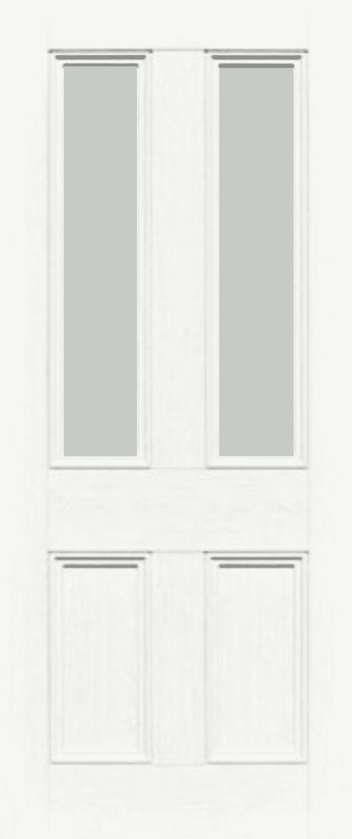 Toulouse White Clear Glass Laminate Internal Doors