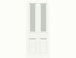 Toulouse White Clear Glass Laminate Internal Doors