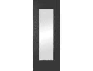 Iseo 1L Clear Glass Black Oak Internal Doors by PM Mendes