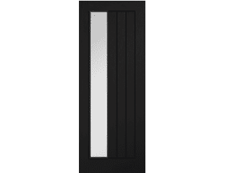 Mexicano 1L Clear Glass Black Oak Internal Doors by PM Mendes