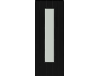 Killarney Clear Glass Black Laminate Internal Doors