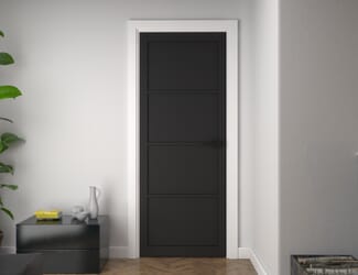 Kensington Black Primed 4 Panel Internal Doors