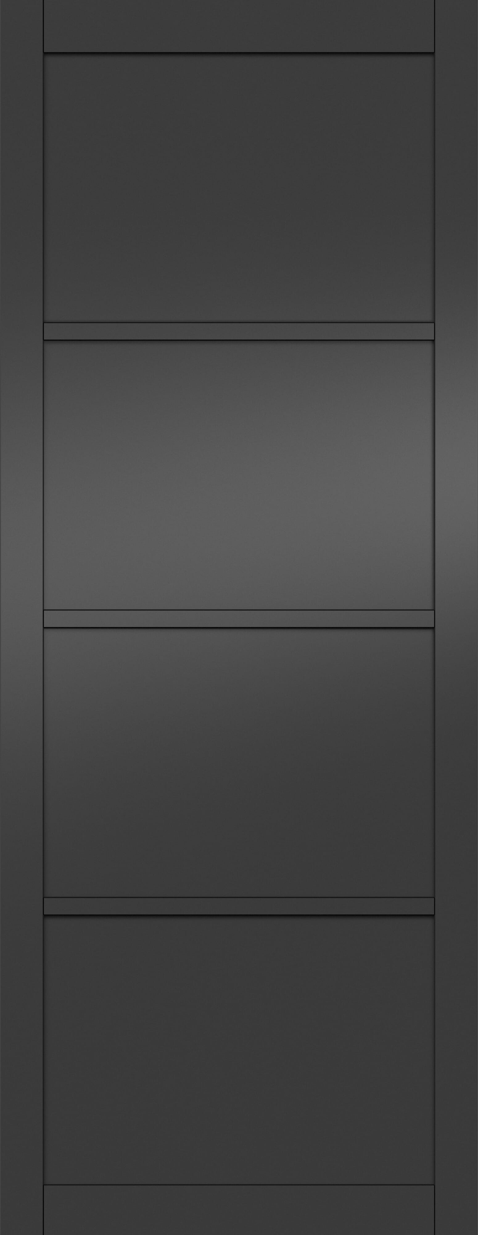 Kensington Black Primed 4 Panel Internal Doors