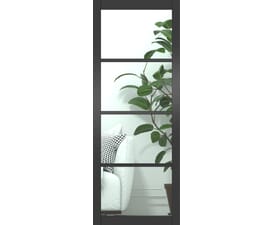 Kensington Black Primed 4L Glazed Internal Doors