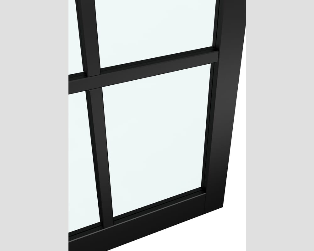 762x1981x35mm (30") Mayfair Black Primed 8L Glazed Internal Doors