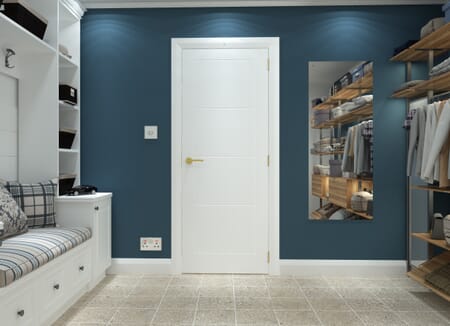 White Kendall Smooth Internal Doors