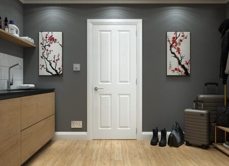 White Hexham Grained Internal Doors