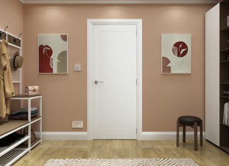 White Penrith Grained Internal Doors