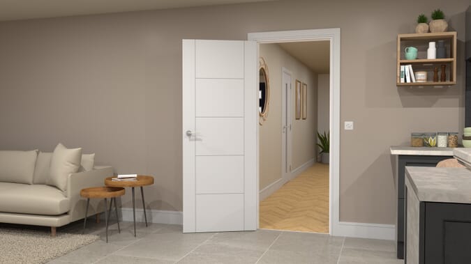 826x2040x40mm Essentials Iseo White Internal Doors