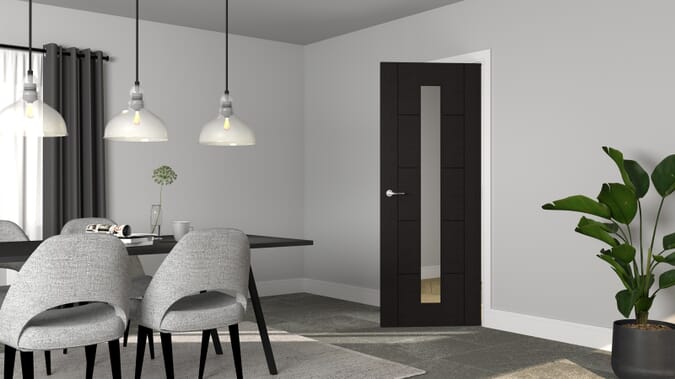 Iseo Dark Grey Laminate 1 Light Internal Doors