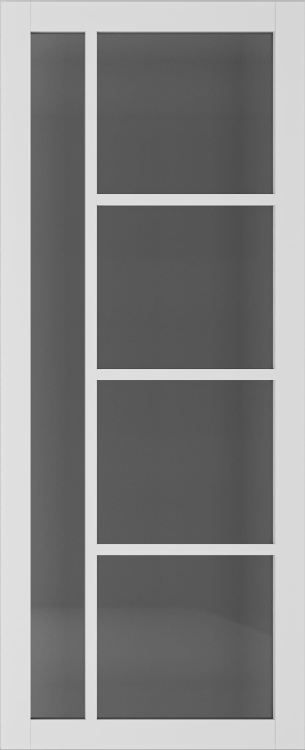Brixton White - Smoked Glass Internal Doors