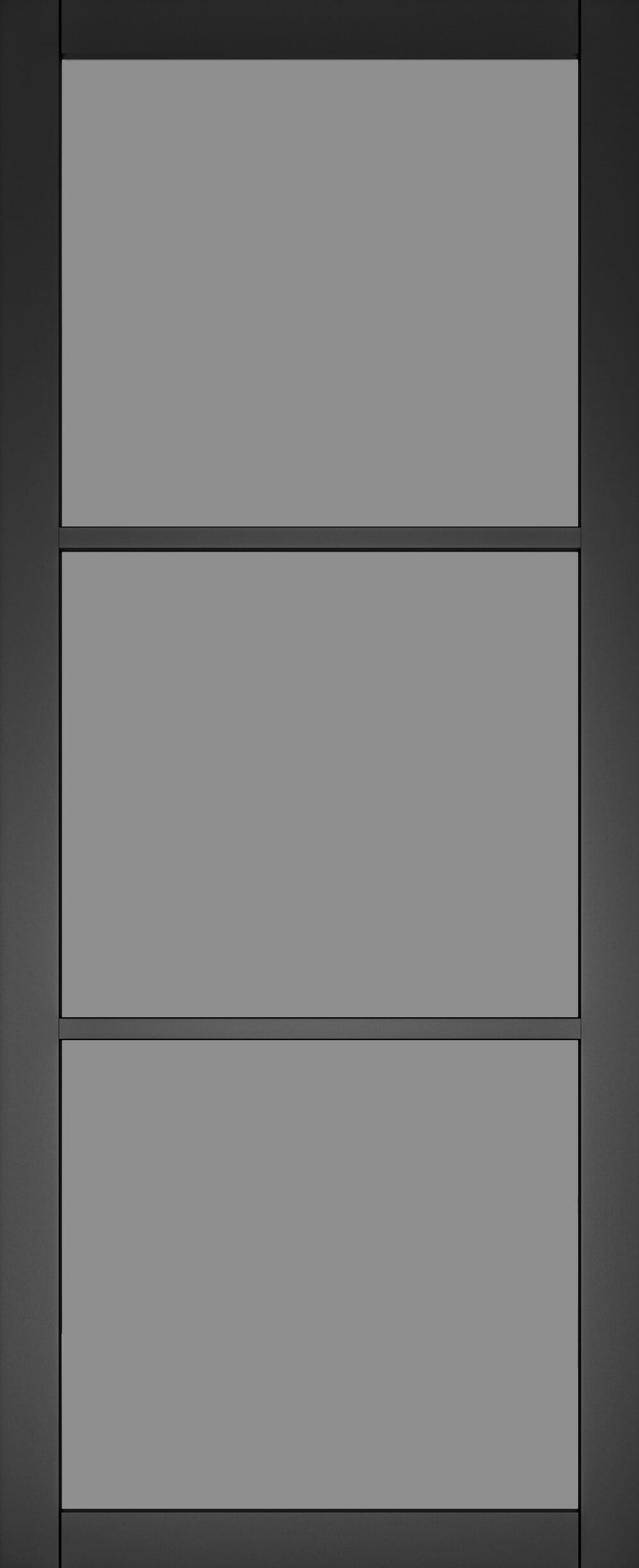Camden Black Prefinished - Smoked Glass Internal Doors