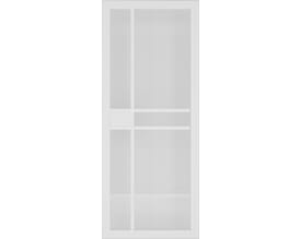Dalston White - Clear Glass Internal Doors