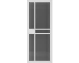 Dalston White - Smoked Glass Internal Doors