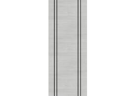 1981mm x 838mm x 44mm (33") FD30 Deanta Architectural Flush Light Grey Ash with Vertical Inlay - Prefinished Internal Door