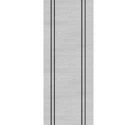 Architectural Flush Light Grey Ash with Vertical Inlay - Prefinished Internal Doors