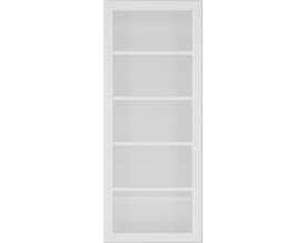Shoreditch White - Clear Glass Internal Doors