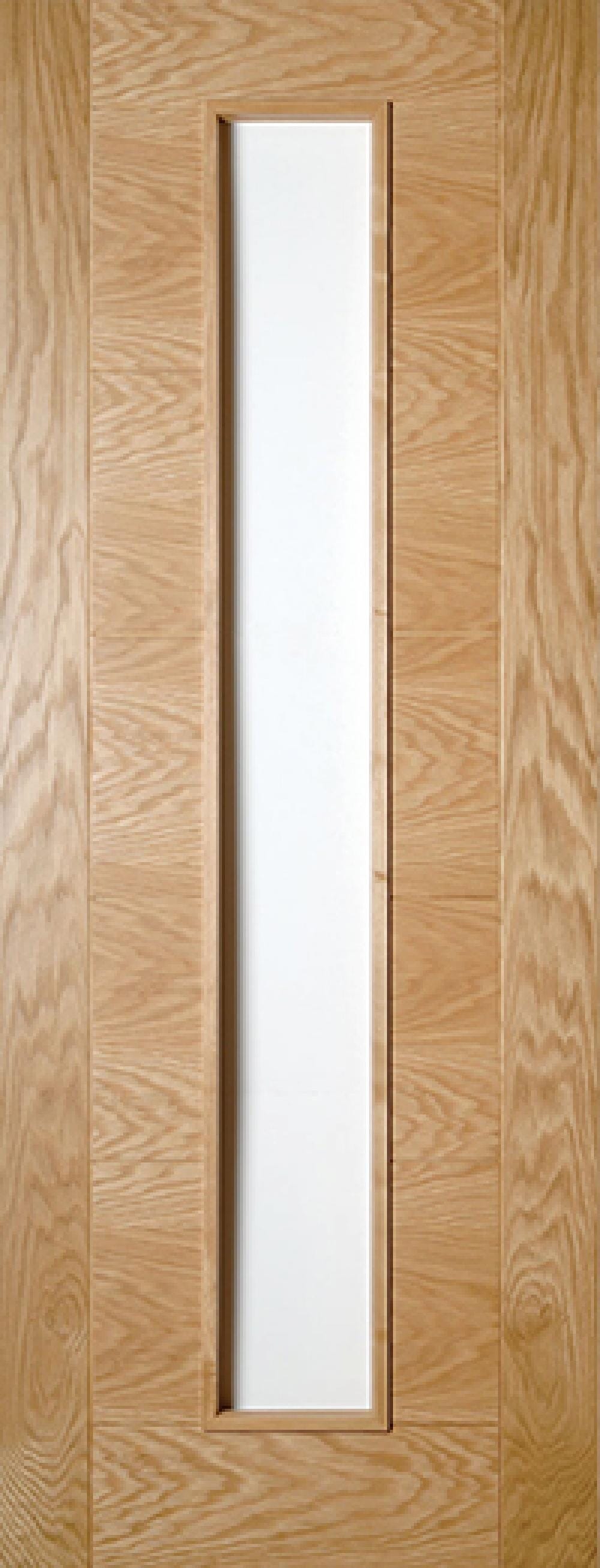 2040 X 826 X 40mm Seville Oak Glazed Prefinished Internal Door
