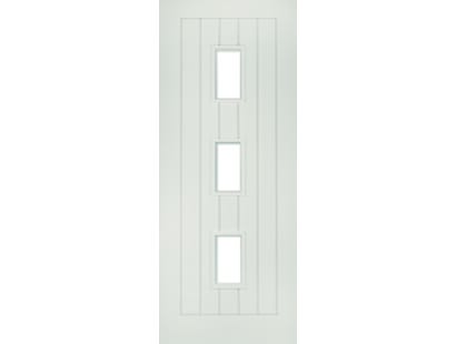 Ely White Primed Glazed Internal Doors Image