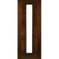 Seville Walnut 1l Clear Glazed Door - Prefinished Image