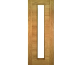 Seville Oak Glazed - Prefinished Fire Door