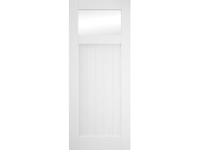 Primed Cottage Clear Glazed, Sliding Barn Door Image