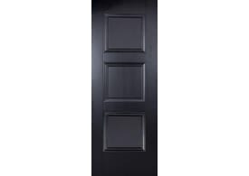 610x1981x35mm (24") Amsterdam Black 3 Panel Door