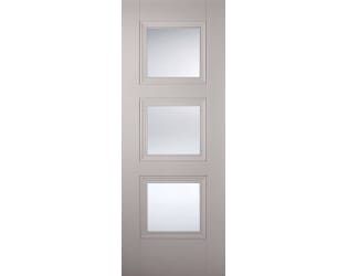Amsterdam Grey 3 Light - Clear Glass Internal Doors