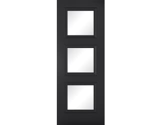 Antwerp Black Clear Glazed Internal Doors
