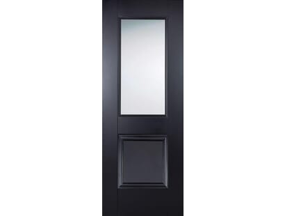 Arnhem Black 1l/1p - Clear Glass Internal Doors Image