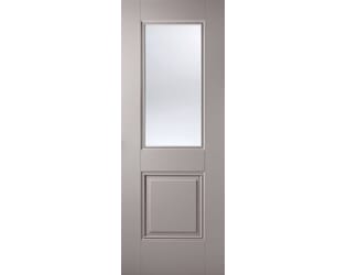 Arnhem Grey 1L/1P - Clear Glass Internal Doors